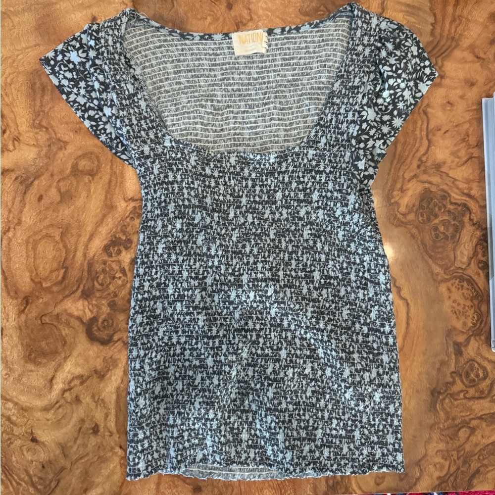 Nation LTD Floral Smocked Top